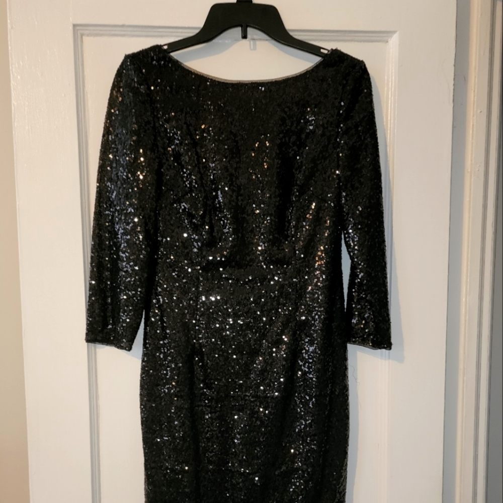 Adrianna Papell: Sequin Sheath Midi Dress